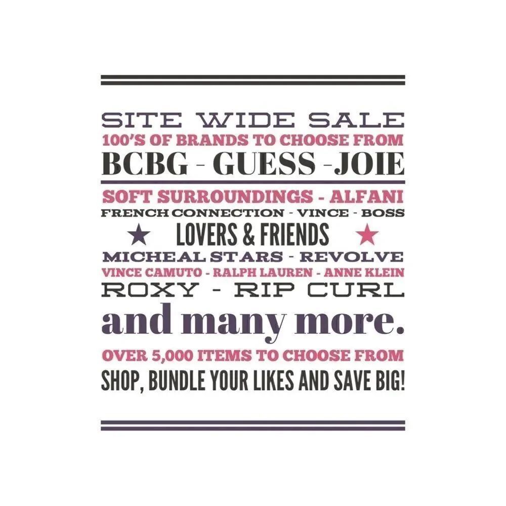 100’s of brands & 1000’s of items to choose from. New